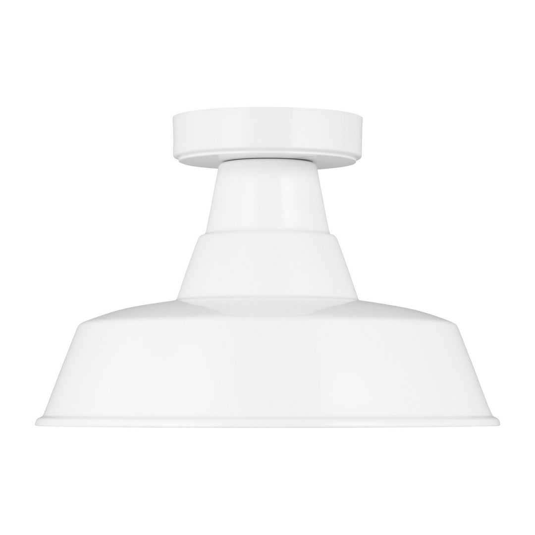 Visual Comfort Studio 7837401EN3-15 Barn Light One Light Outdoor Flush Mount Outdoor White