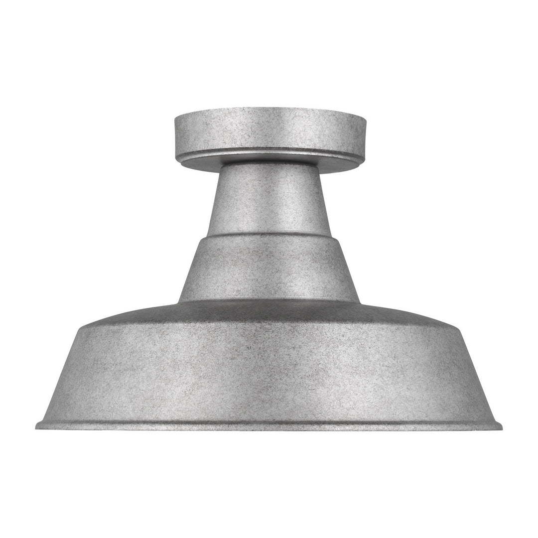 Visual Comfort Studio 7837401EN3-57 Barn Light One Light Outdoor Flush Mount Outdoor Pewter, Nickel, Silver