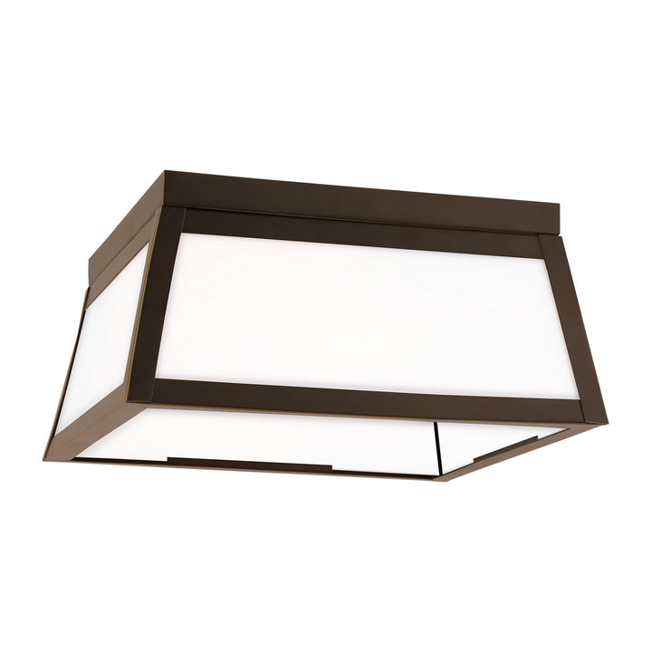 Visual Comfort Studio 7848402-71 Founders Two Light Outdoor Flush Mount Outdoor Bronze / Dark