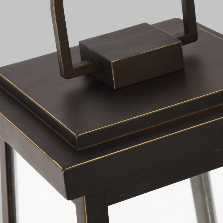 Visual Comfort Studio 8248401-71 Founders One Light Outdoor Post Lantern Outdoor Bronze / Dark