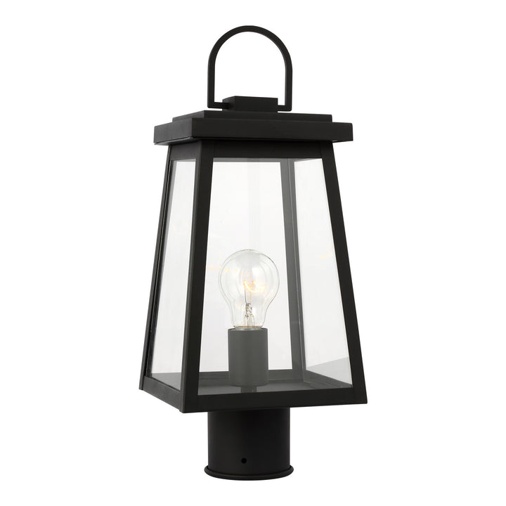 Visual Comfort Studio 8248401EN3-12 Founders One Light Outdoor Post Lantern Outdoor Black