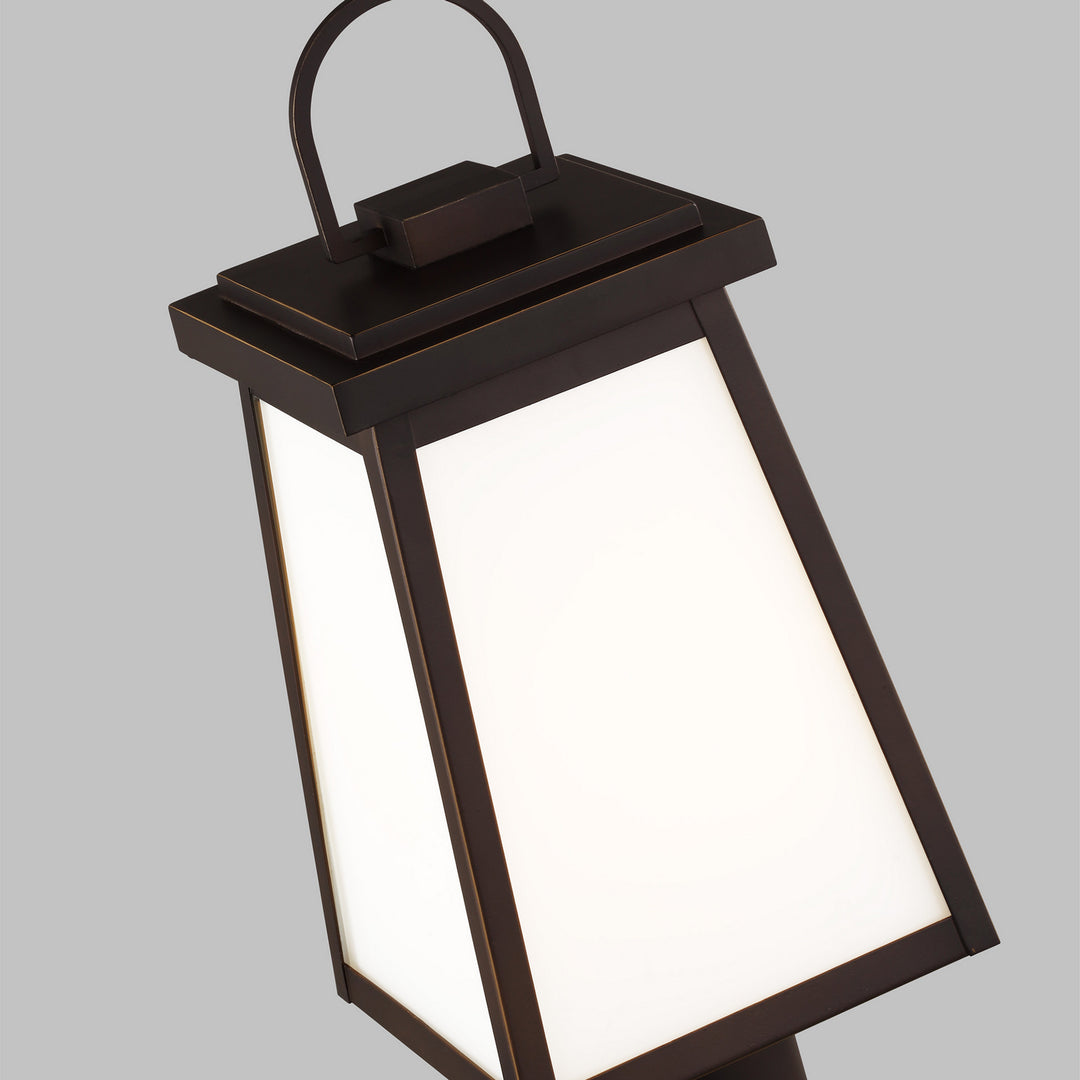 Visual Comfort Studio 8248401EN3-71 Founders One Light Outdoor Post Lantern Outdoor Bronze / Dark