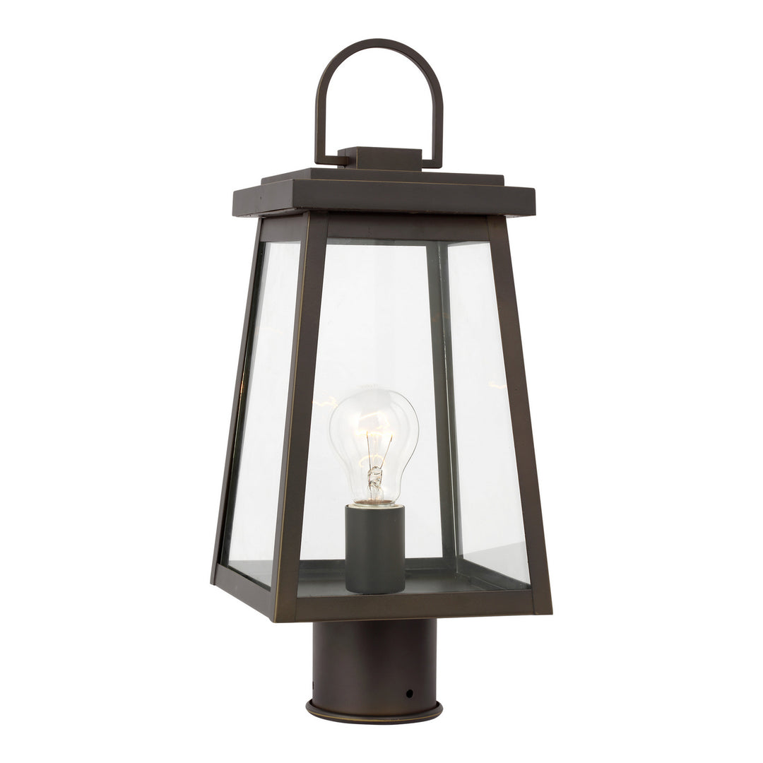Visual Comfort Studio 8248401EN3-71 Founders One Light Outdoor Post Lantern Outdoor Bronze / Dark