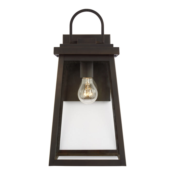 Visual Comfort Studio 8748401EN3-71 Founders One Light Outdoor Wall Lantern Outdoor Bronze / Dark