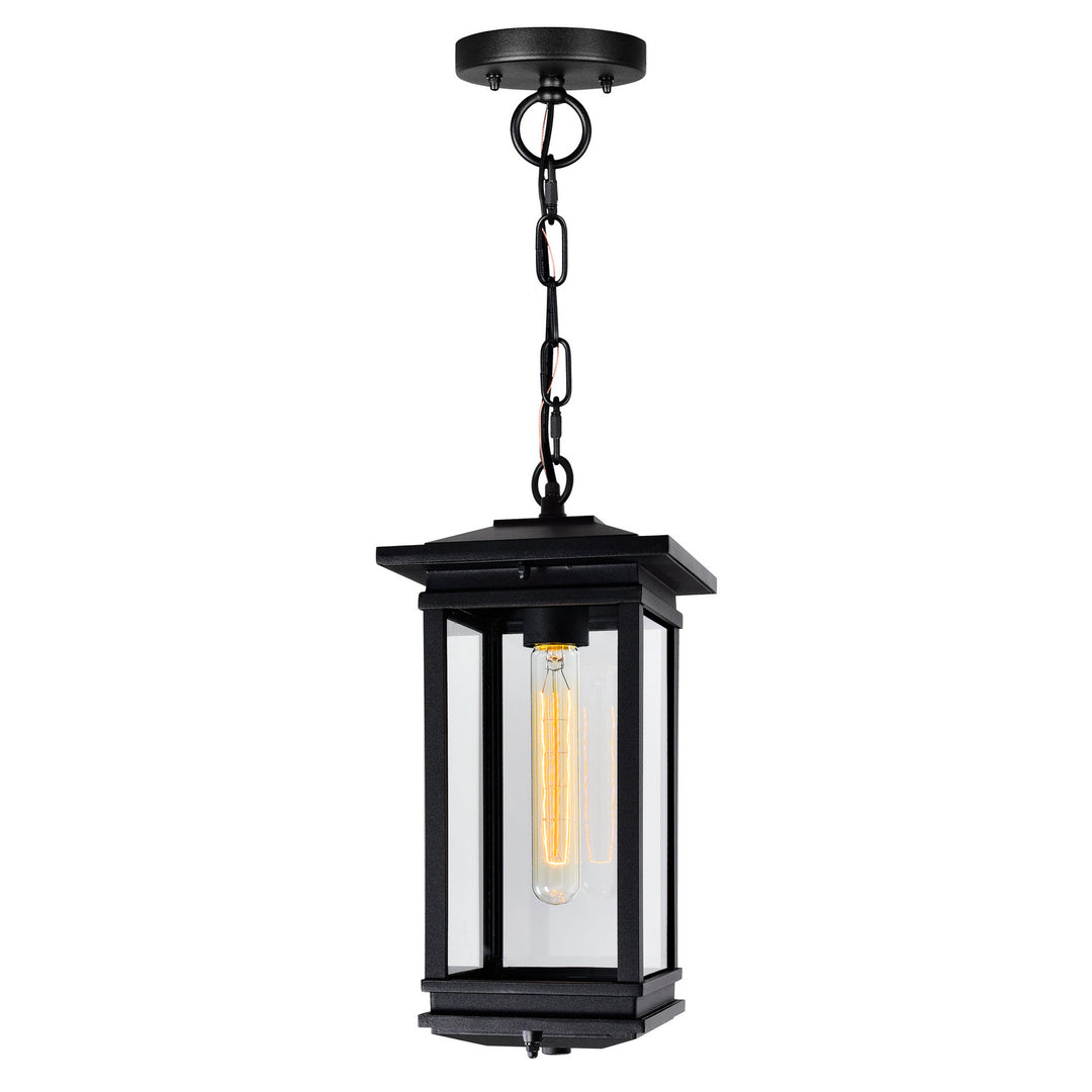 Cwi Lighting 0422P7-1-101  Oakwood Outdoor Black