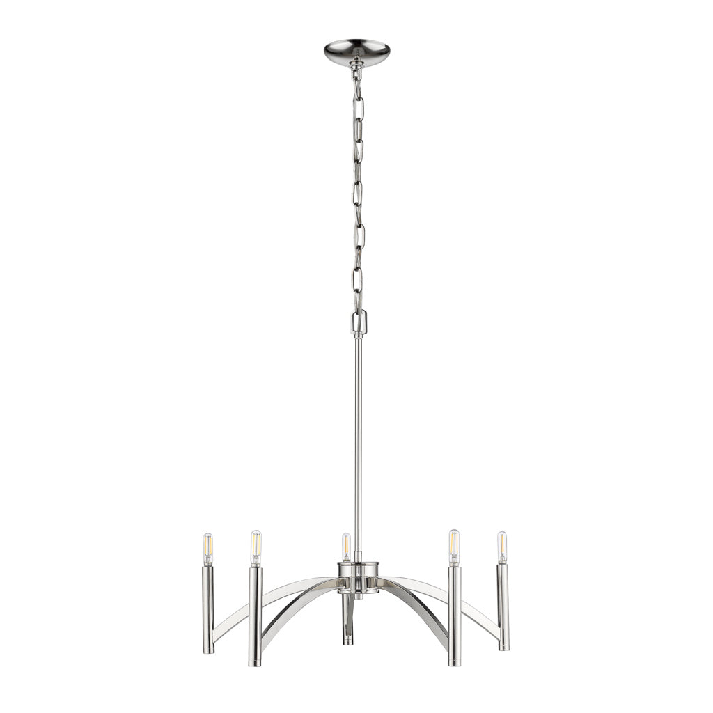 HOMEnhancements Vivio 7-70001 Chandelier Light - Polished Nickel