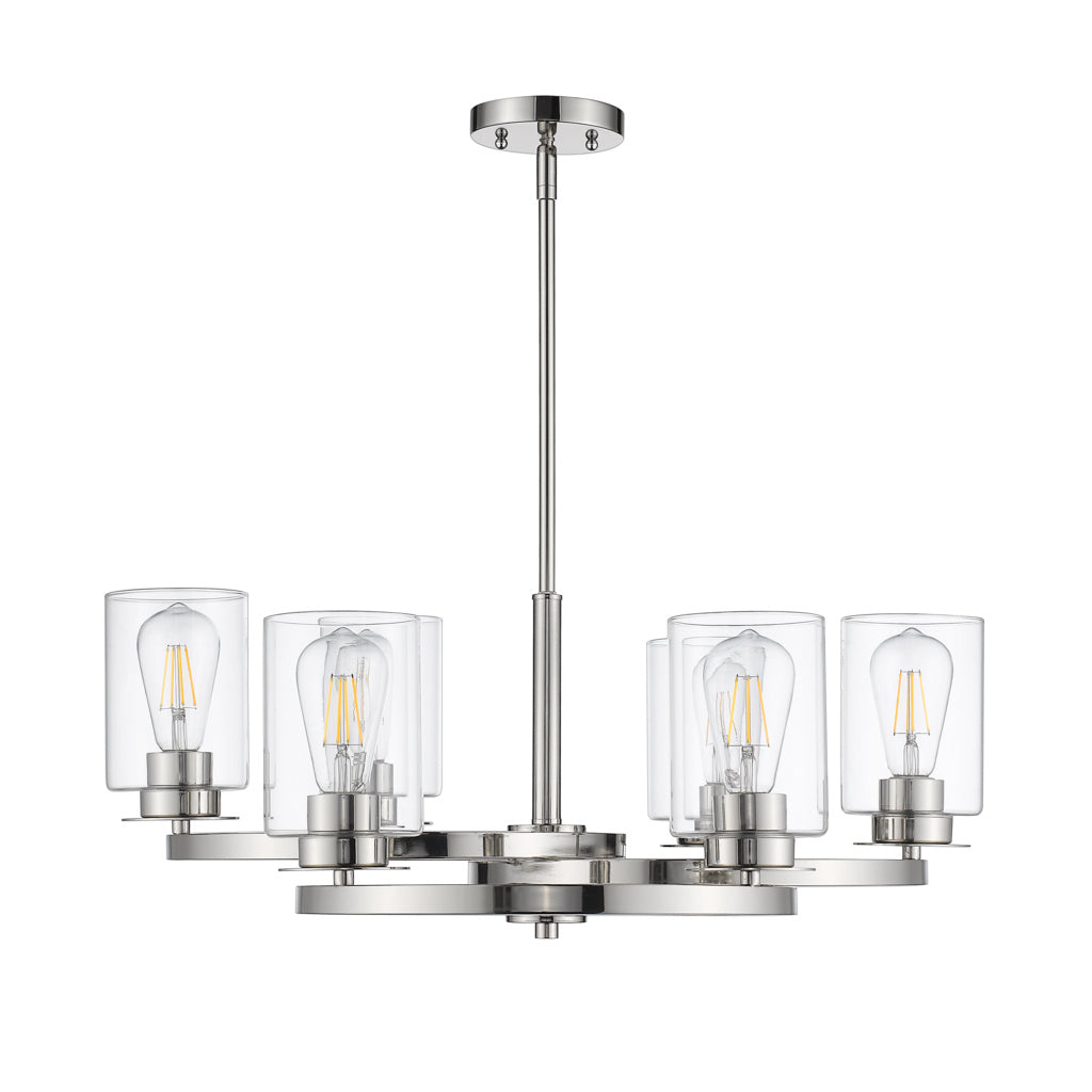 HOMEnhancements Vivio 7-70007 Chandelier Light - Polished Nickel