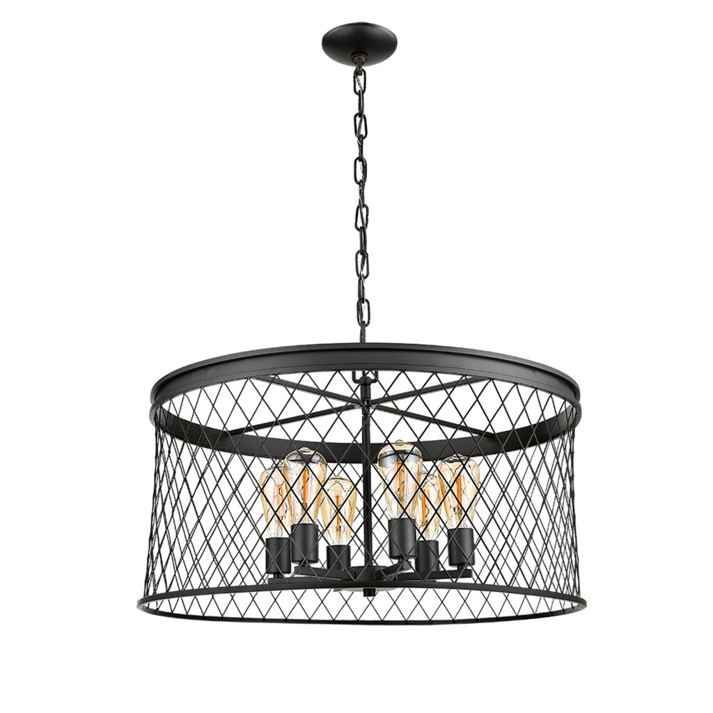 HOMEnhancements Vivio 7-70010 Chandelier Light - Matte Black