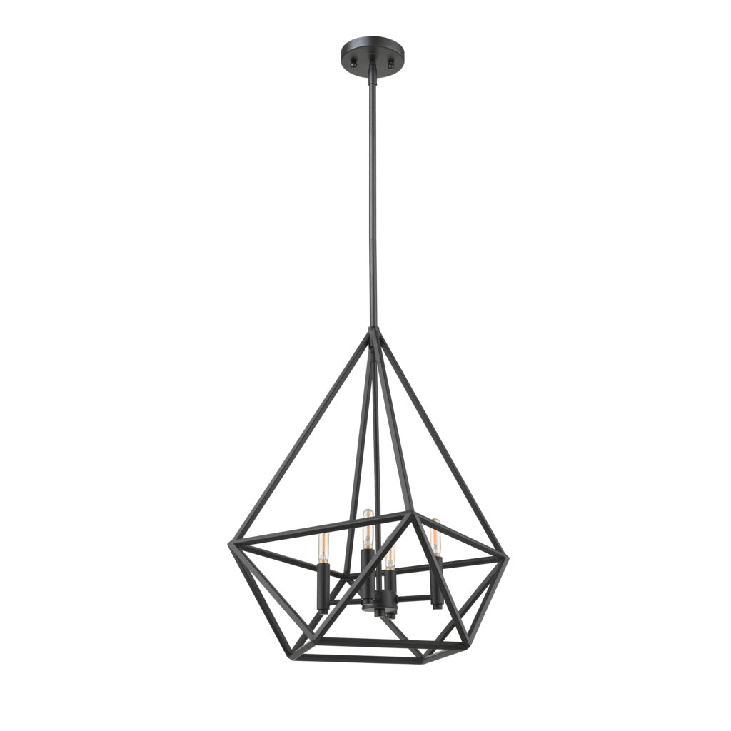 HOMEnhancements Vivio 7-70016 Chandelier Light - Matte Black