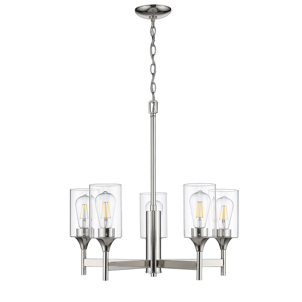 HOMEnhancements Vivio 7-70019 Chandelier Light - Polished Nickel