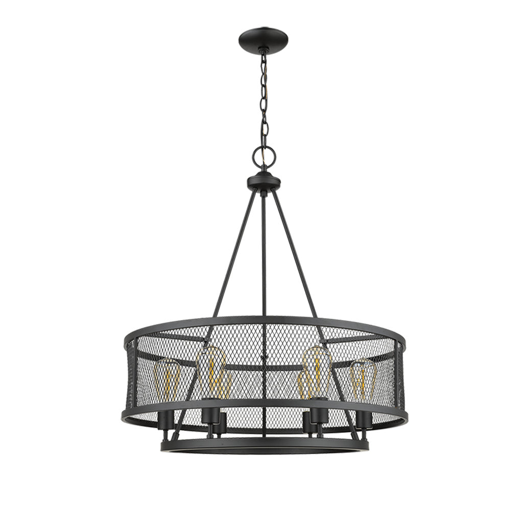 HOMEnhancements Vivio 7-70022 Chandelier Light - Matte Black