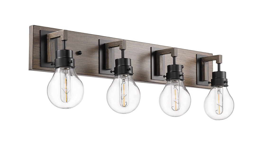 HOMEnhancements Vivio 7-70118 Bath Vanity Light 31 in. wide - Matte Black