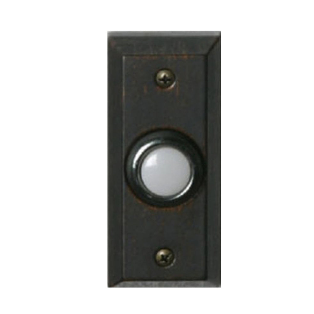 Homenhancements DB-109-MB Doorbells Doorbell Button Decor Black