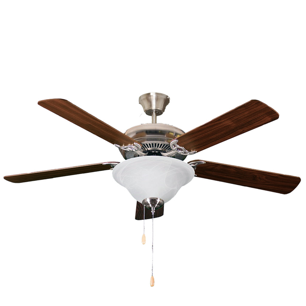 Homenhancements R552 NK5MP/WL+111WH(LED) R552 52"Ceiling Fan Ceiling Fan Pewter, Nickel, Silver