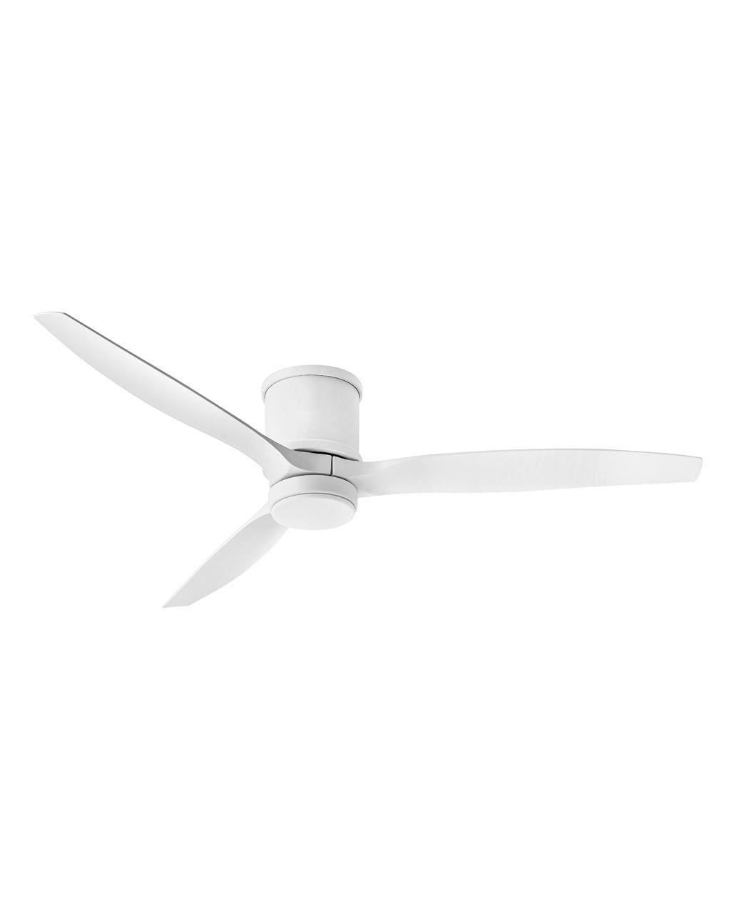 Hinkley Hover Flush 900860FMW-LWD Ceiling Fan 60 - Matte White, Matte White/