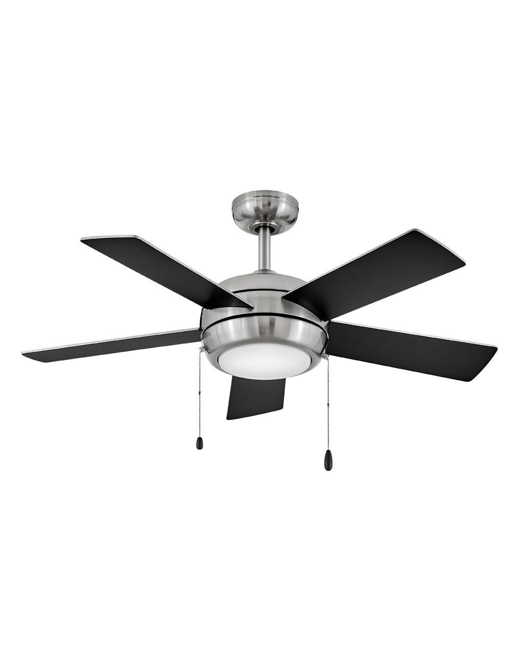 Hinkley Croft 904042FBN-LIA Ceiling Fan 42 - Brushed Nickel, Matte Black, Silver/