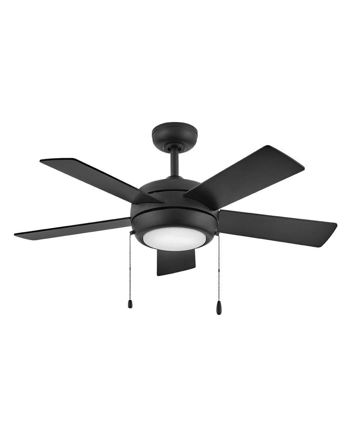 Hinkley Croft 904042FMB-LIA Ceiling Fan 42 - Matte Black, Walnut, Matte Black/