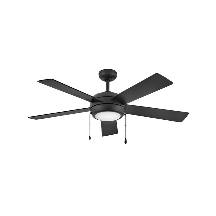 Hinkley Croft 904052FMB-LIA Ceiling Fan 52 - Matte Black, Matte Black, Walnut/