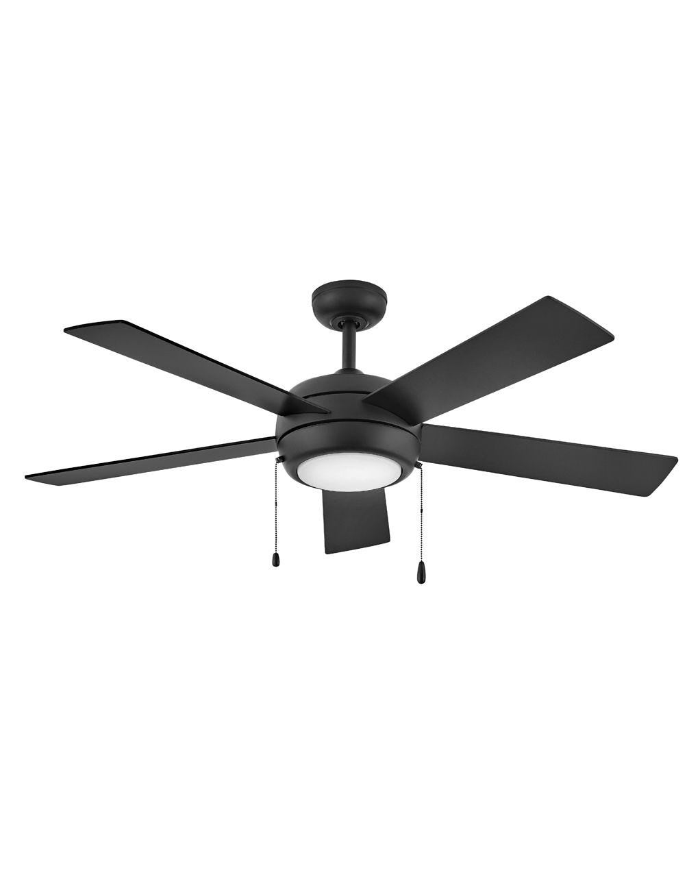 Hinkley Croft 904052FMB-LIA Ceiling Fan 52 - Matte Black, Matte Black, Walnut/