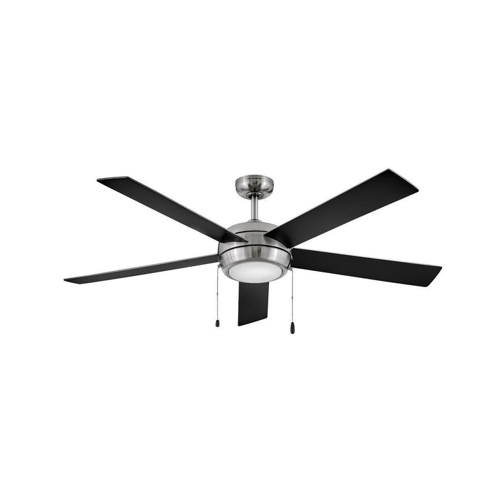 Hinkley Croft 904060FBN-LIA Ceiling Fan 60 - Brushed Nickel, Matte Black, Silver/