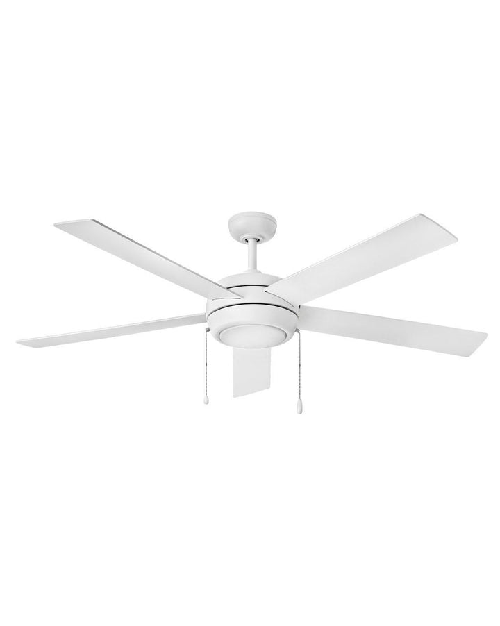 Hinkley Croft 904060FCW-LIA Ceiling Fan 60 - Chalk White, Chalk White, Weathered Wood/