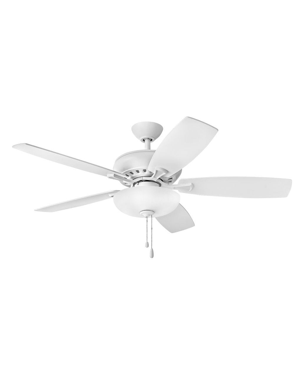 Hinkley Highland Illuminated 904152FCW-LIA Ceiling Fan 52 - Chalk White, Chalk White, Weathered Wood/