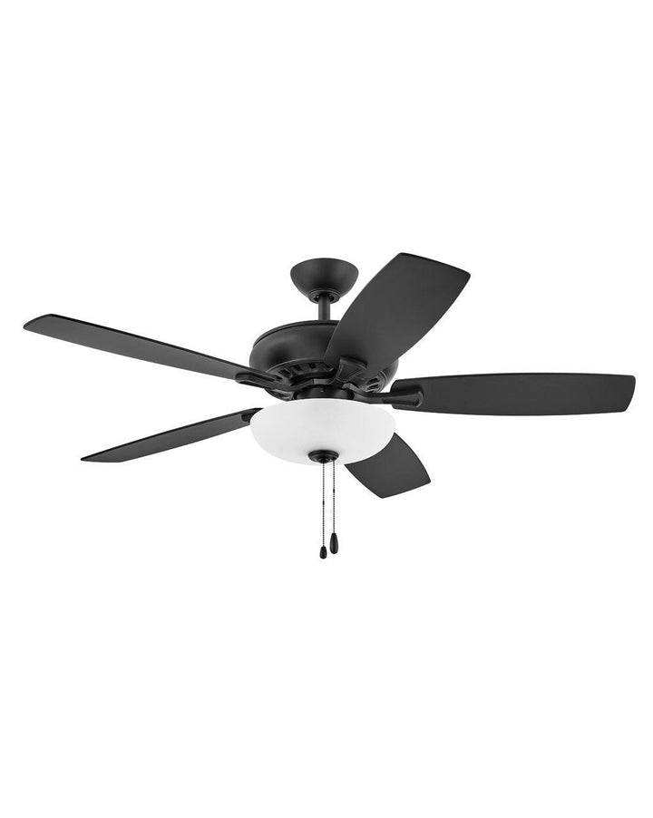 Hinkley Highland Illuminated 904152FMB-LIA Ceiling Fan 52 - Matte Black, Matte Black, Walnut/