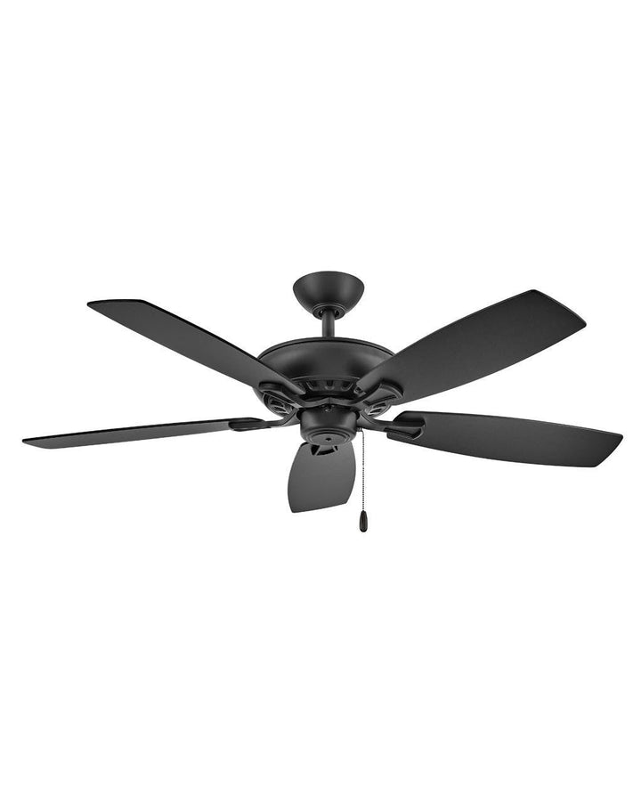 Hinkley Highland 904152FMB-NIA Ceiling Fan 52 - Matte Black, Matte Black, Walnut/