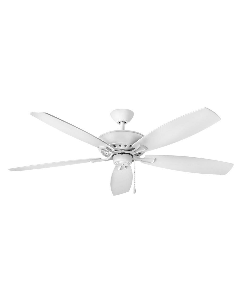 Hinkley Highland 904160FCW-NIA Ceiling Fan 60 - Chalk White, Chalk White, Weathered Wood/