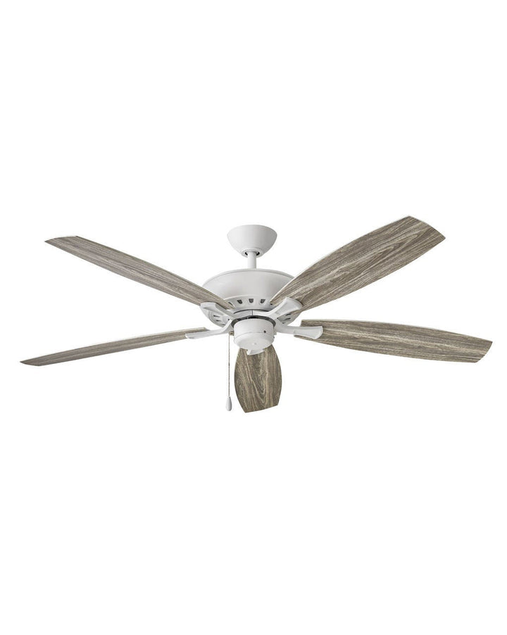 Hinkley Highland Wet 904160FCW-NWA Ceiling Fan 60 - Chalk White, Weathered Wood/