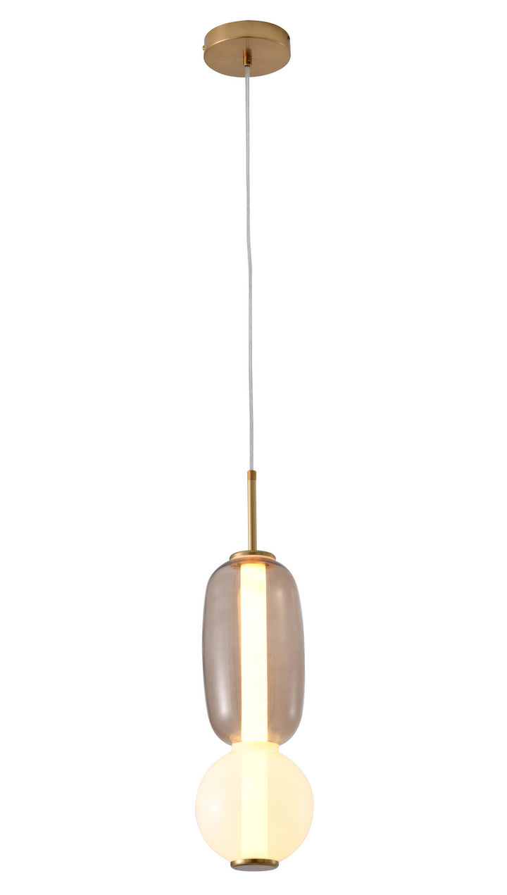 Bethel International DLS34P15WG Pendant Light - White & Grey