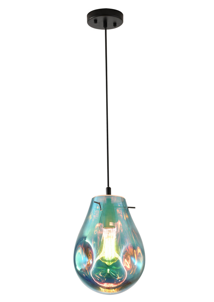 Bethel International DLS49P8B Pendant Light - Black & Blue