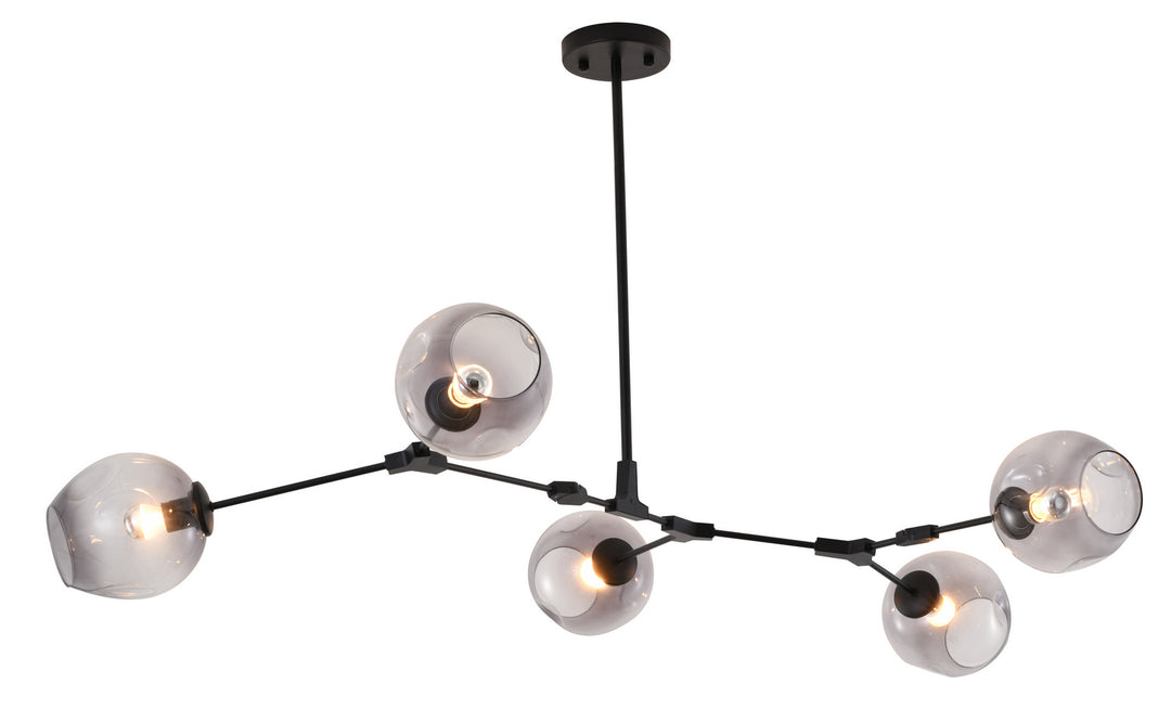 Bethel International DLS57C59B Chandelier Light - Black