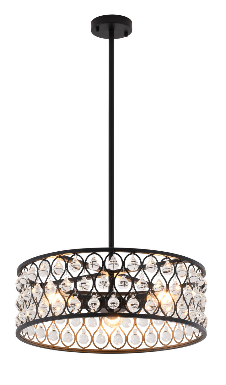 Bethel International DU162C19B Chandelier Light - Black