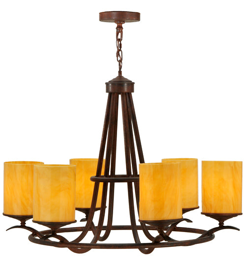 Meyda Tiffany Octavia 116258 Chandelier Light - Red Rust,Custom