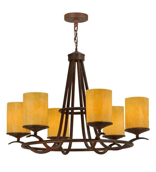Meyda Tiffany Octavia 116258 Chandelier Light - Red Rust,Custom