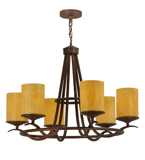 Meyda Tiffany Octavia 116258 Chandelier Light - Red Rust,Custom