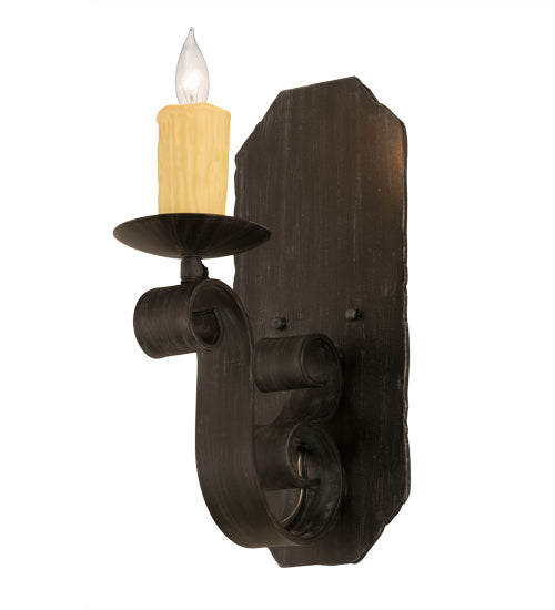 Meyda Tiffany Lighting 116261 Renzo One Light Wall Sconce Home Decor Bronze / Dark