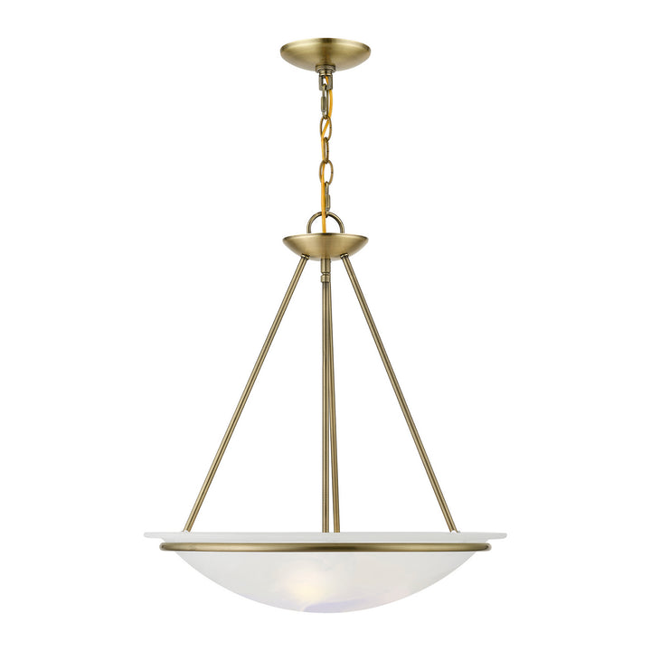 Livex Newburgh 4826-01 Pendant Light - Antique Brass