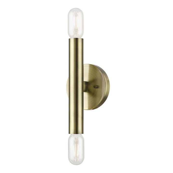 Livex Copenhagen 51132-01 Wall Sconce Light - Antique Brass