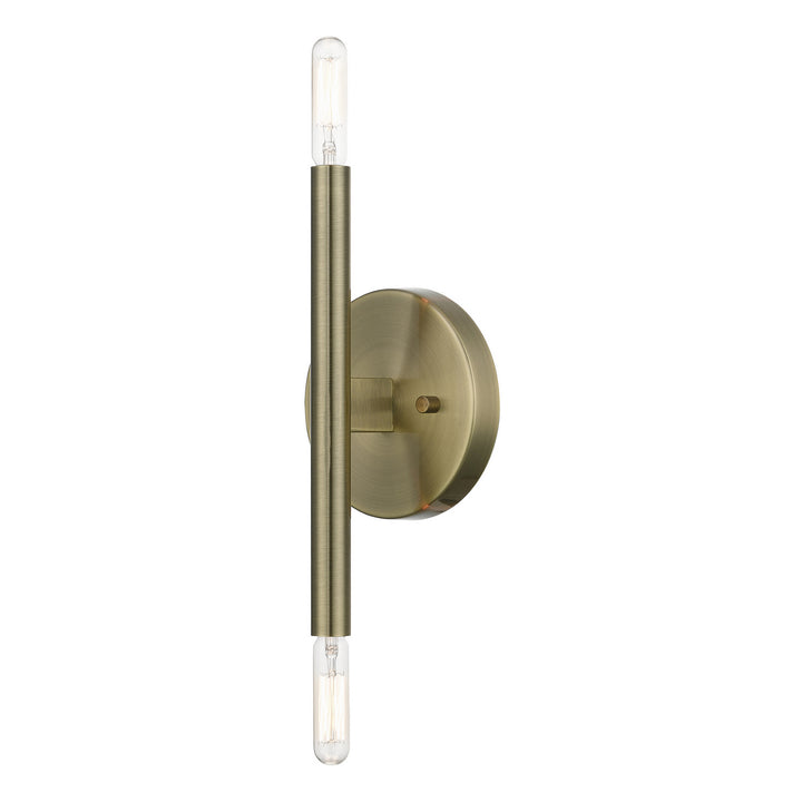 Livex Copenhagen 51172-01 Wall Sconce Light - Antique Brass