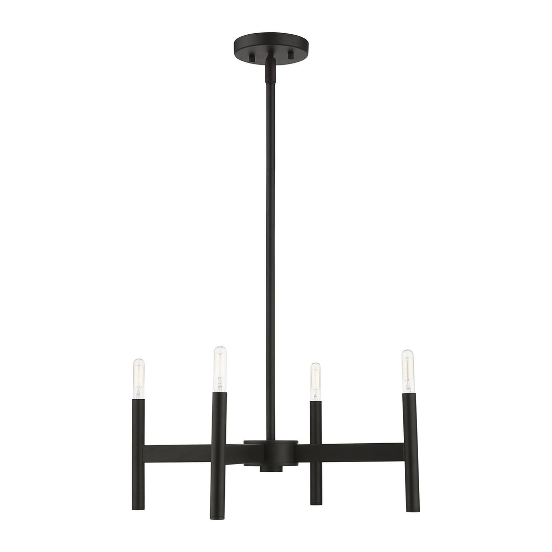 Livex Copenhagen 51174-04 Chandelier Light - Black