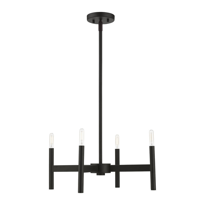 Livex Copenhagen 51174-04 Chandelier Light - Black