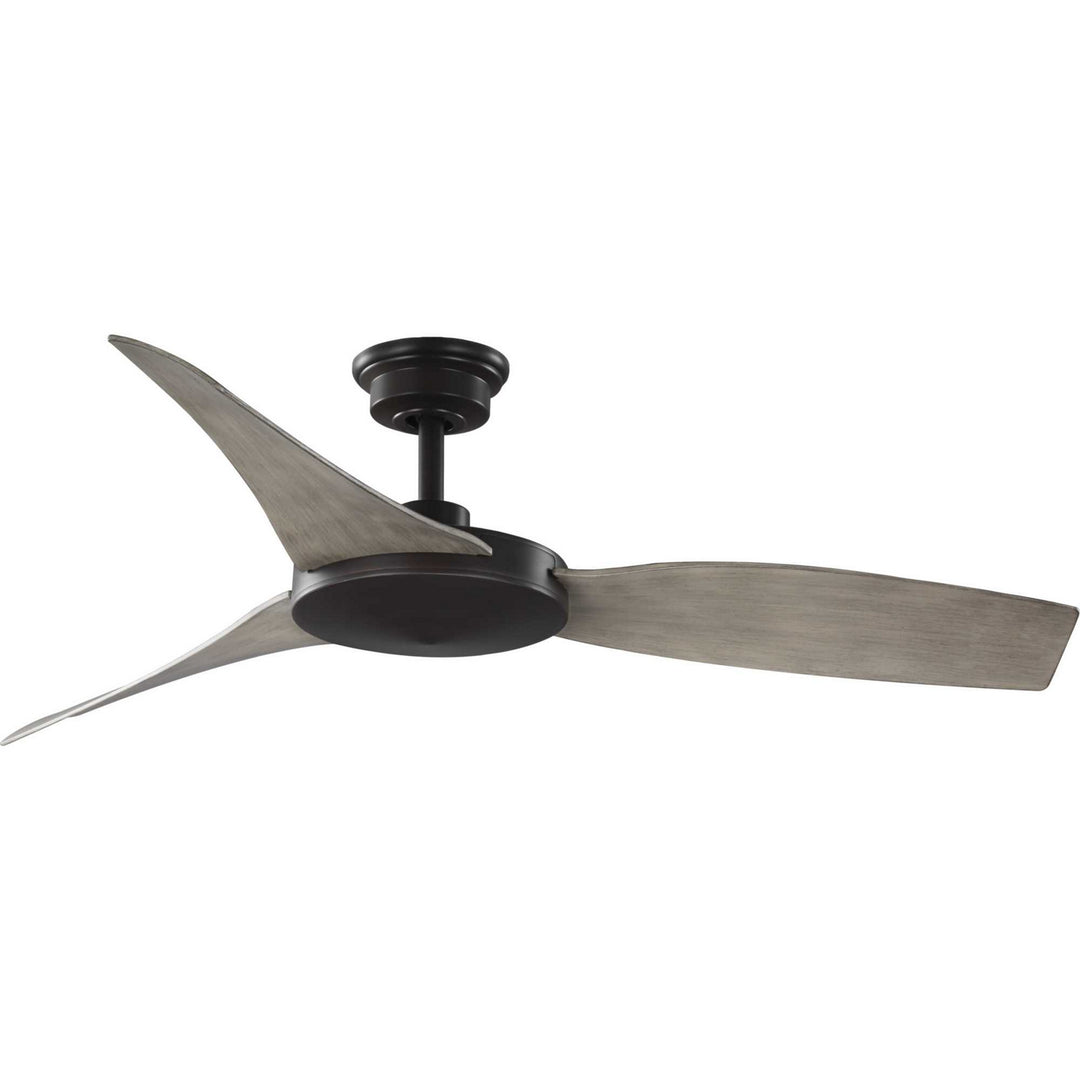 Progress Spicer P250071-020 Ceiling Fan - Antique Bronze, Antique Wood/