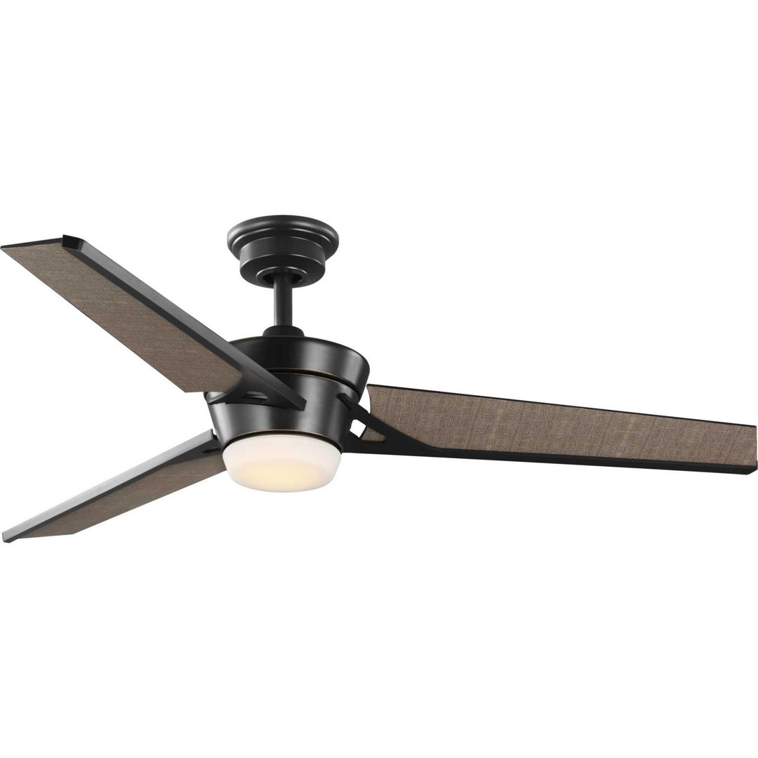 Progress Kasota P250072-108-30 Ceiling Fan - Oil Rubbed Bronze, Tan Linen/