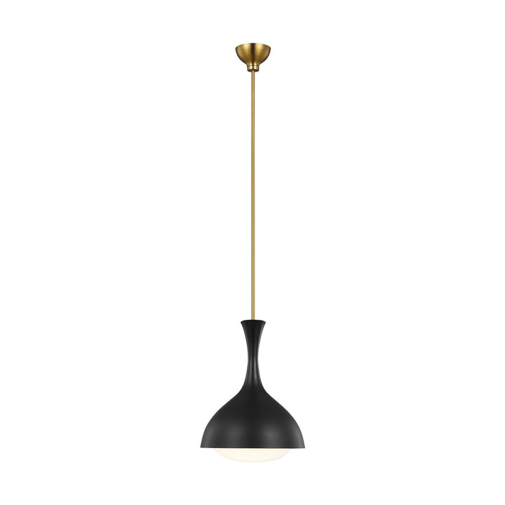 Visual Comfort Studio Lucerne AEP1011BBSMBK Pendant Light - Midnight Black and Burnished Brass