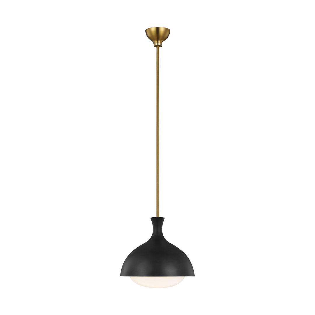 Visual Comfort Studio Lucerne AEP1021BBSMBK Pendant Light - Midnight Black and Burnished Brass