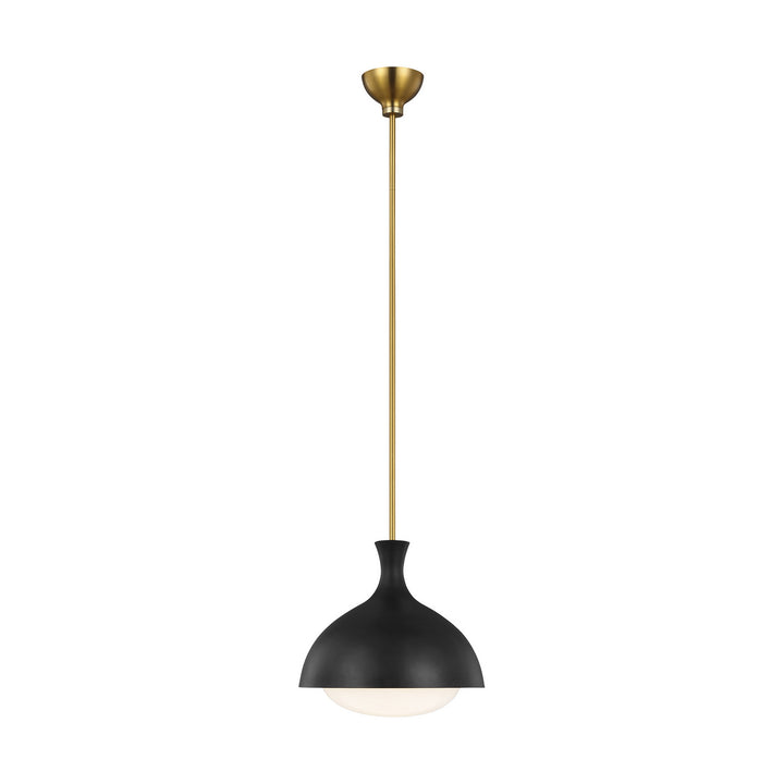 Visual Comfort Studio Lucerne AEP1021BBSMBK Pendant Light - Midnight Black and Burnished Brass