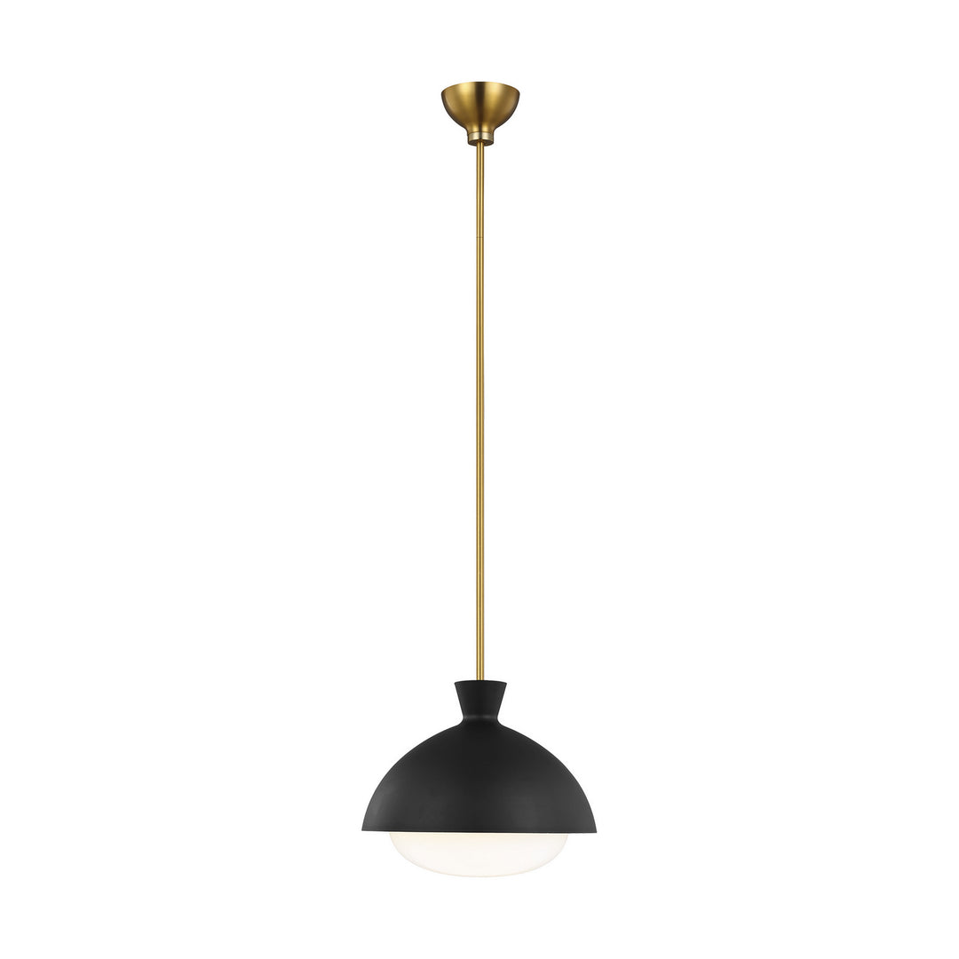 Visual Comfort Studio Lucerne AEP1031BBSMBK Pendant Light - Midnight Black and Burnished Brass