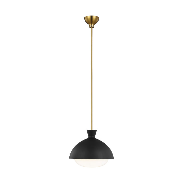 Visual Comfort Studio Lucerne AEP1031BBSMBK Pendant Light - Midnight Black and Burnished Brass